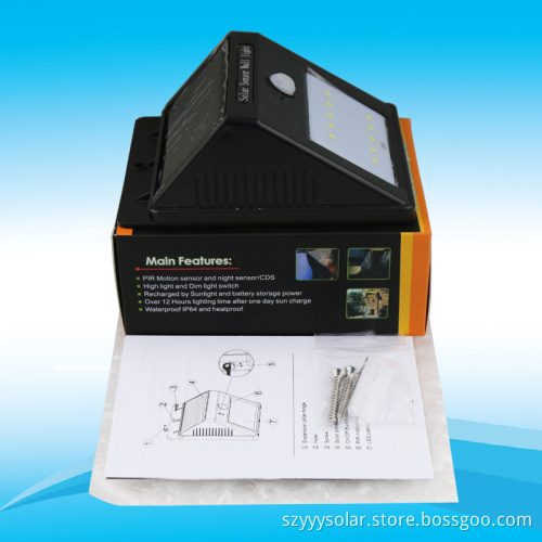 Solar Powered Sensor Lamps Led Solar Induction Wall Light